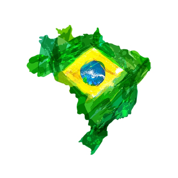 ブラジルの地図