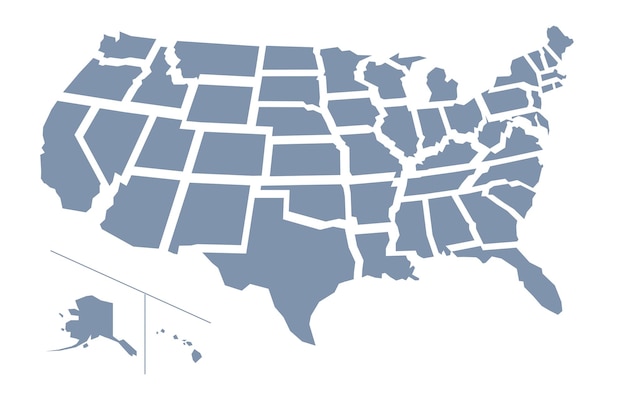 アメリカ合衆国の地図