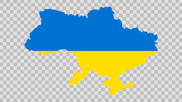 벡터 한 줄에 우크라이나의 지도
