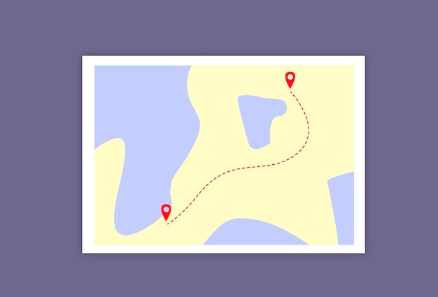 Vector map path