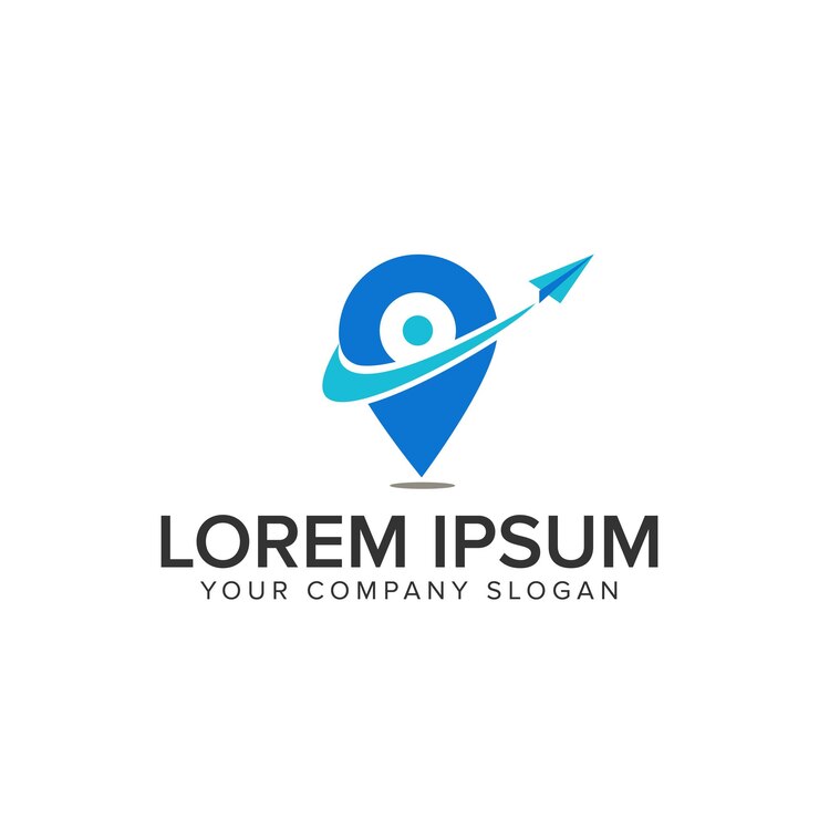 Vector map pointer logo