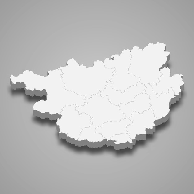  map province of China