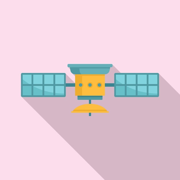 map satellite icon flat illustration of map satellite vector icon for web design