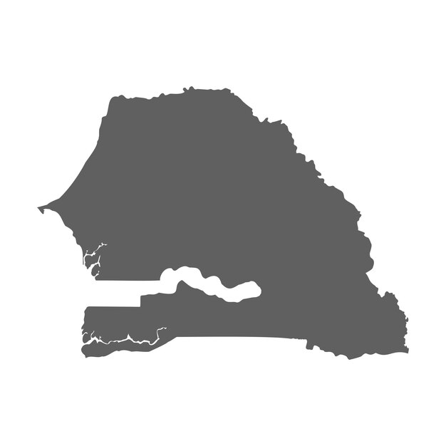 map of senegal