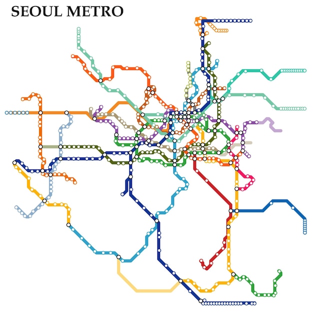 Map of the Seoul metro