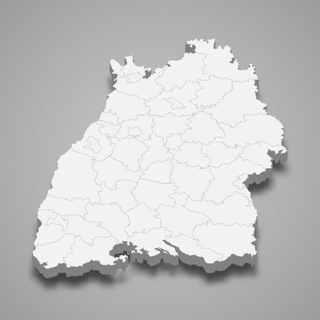 Map state of germany