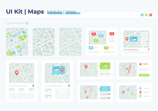 Map Ui Elements Kit