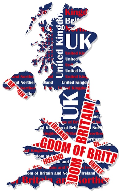 Vector map of uk