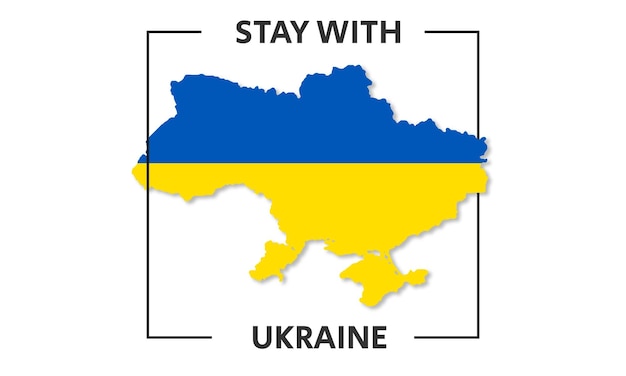 map of ukraine stay with ukraine