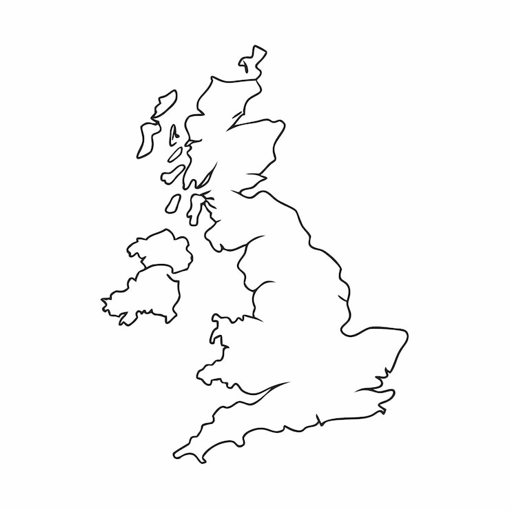 Vector map of united kingdom icon vector illustration 2