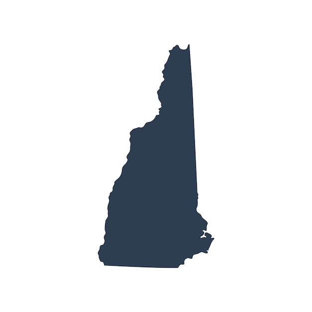 map of the US state of New Hampshire