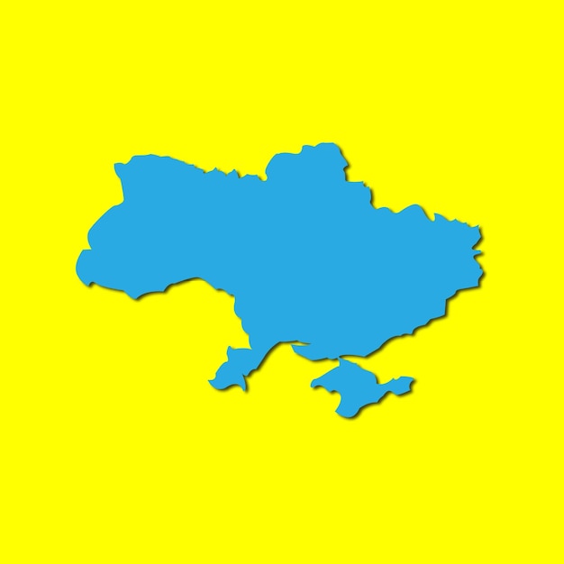 map with flag map Ukraine National colors Ukraine