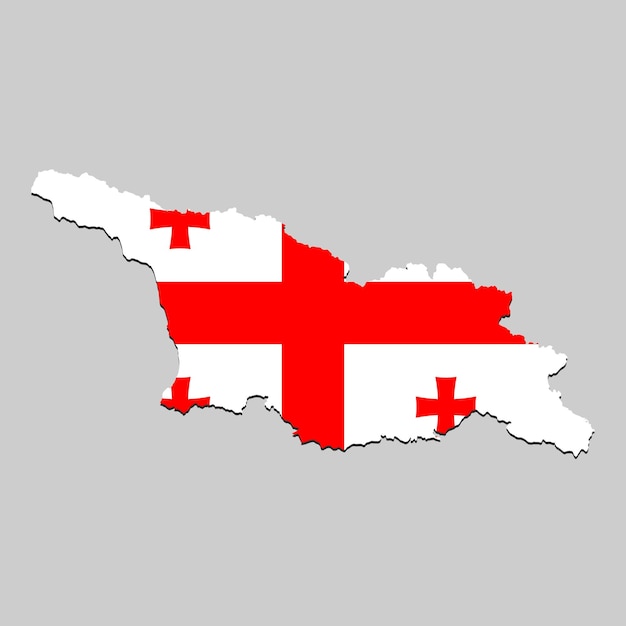 Map with national flag