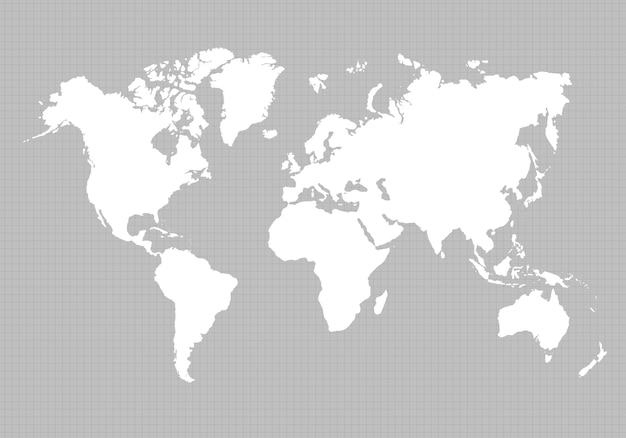 Vector a map of the world with the world on it