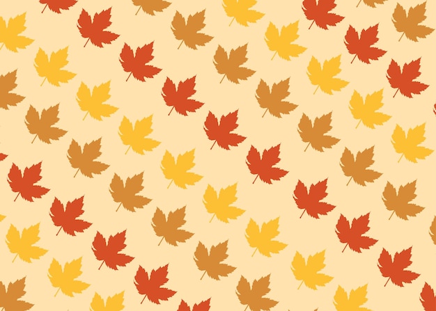 Vector maple achtergrond herfst thema