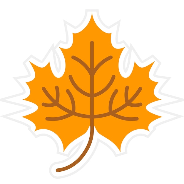 Vector maple leaf icon