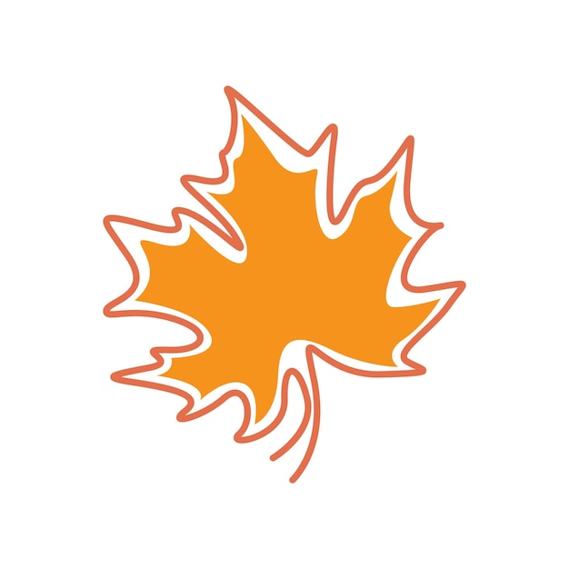 Maple leaf icoon logo ontwerp