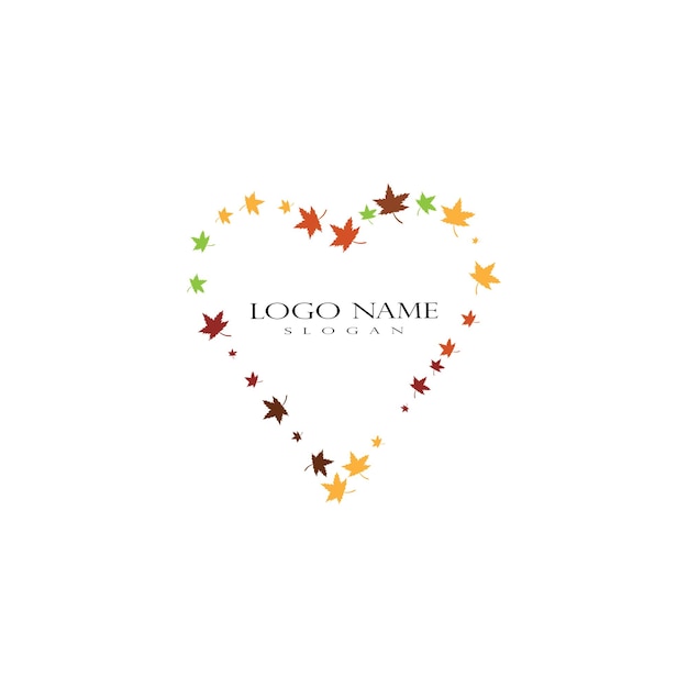 Maple Leaf Logo Design Template