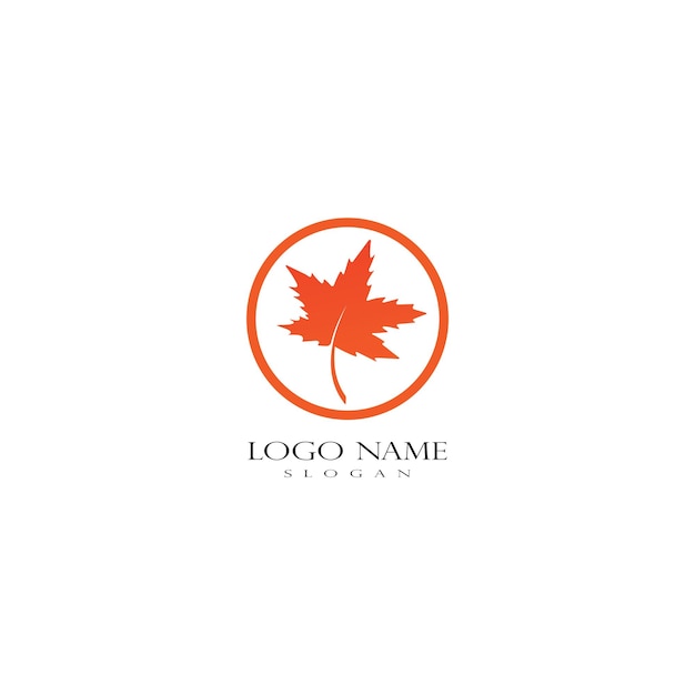 Maple Leaf logo ontwerpsjabloon