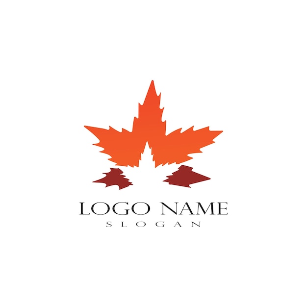 Maple Leaf logo ontwerpsjabloon