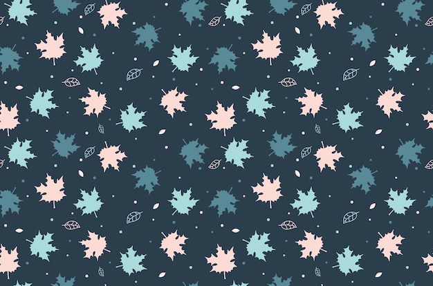 Maple leaf seamless pattern.