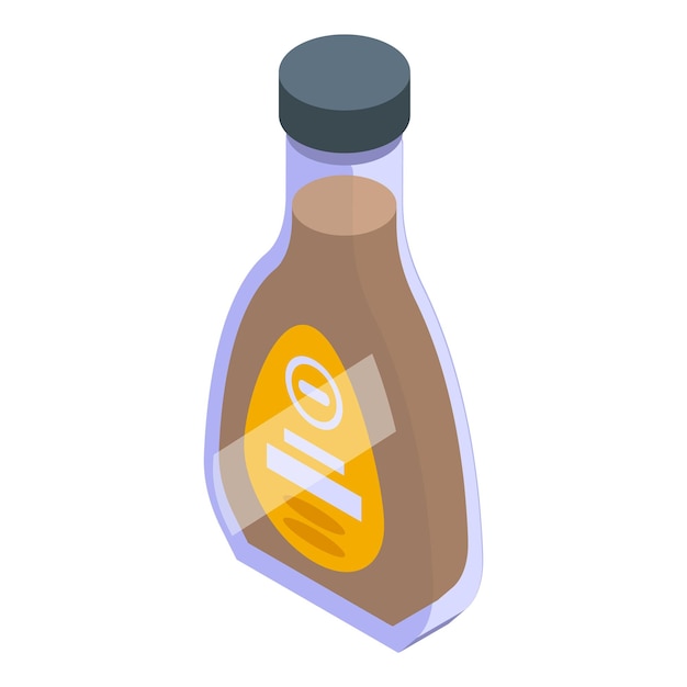 Vector maple nectar vessel icon isometric vector maple syrup production