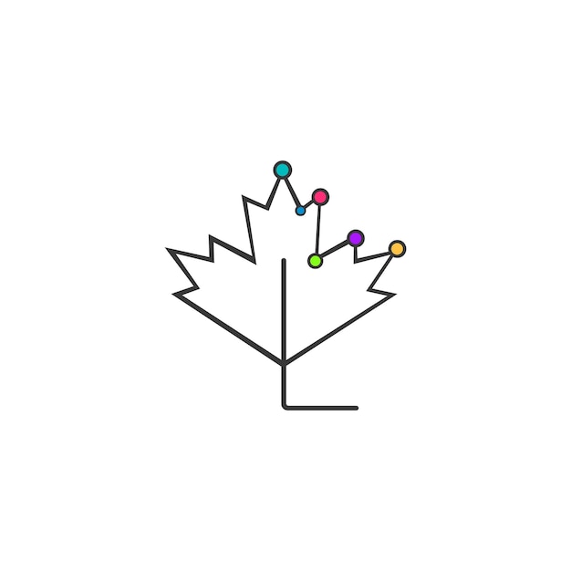 Mapple leaf vector logo design