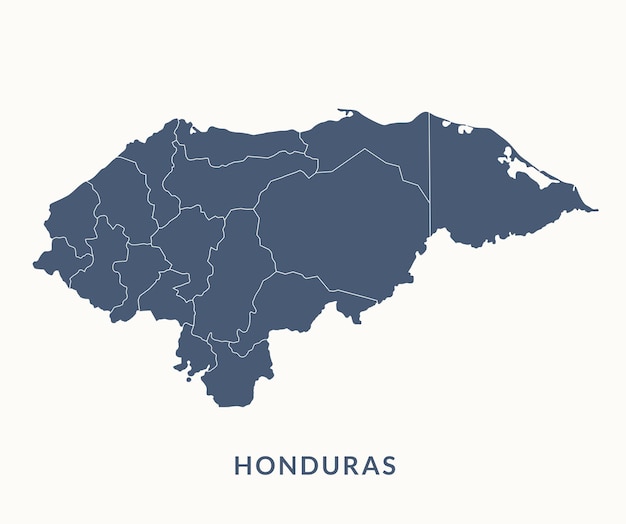 maps of Honduras watercolour style vector Illustration