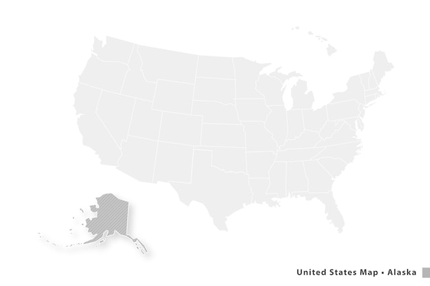 maps united states, Alaska