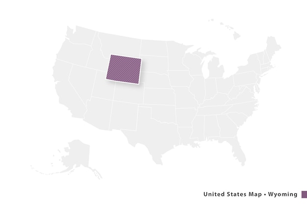 карты США, Вайоминг