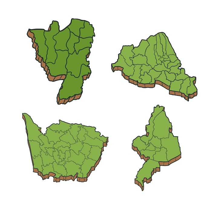 Vector maps world and google maps