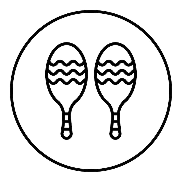 Maracas icon vector image can be used for festa junina