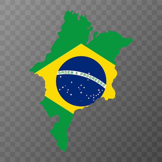 Maranhao kaart staat van Brazilië vectorillustratie