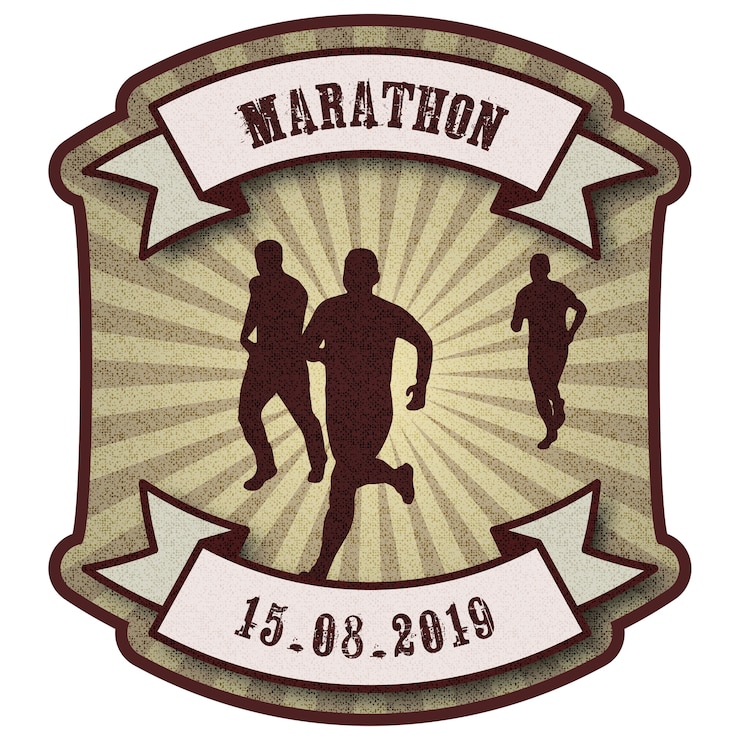 Vector marathon logo