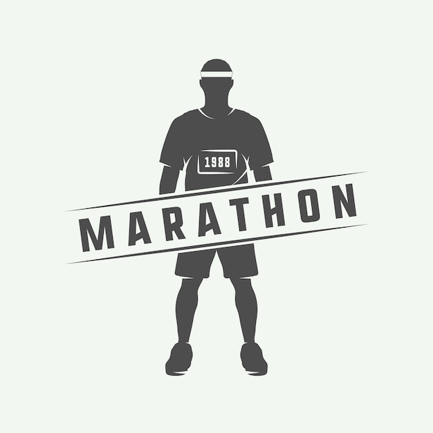 Marathon of logo uitvoeren