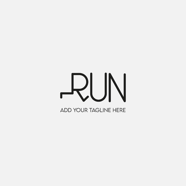 Marathon Run tekst logo