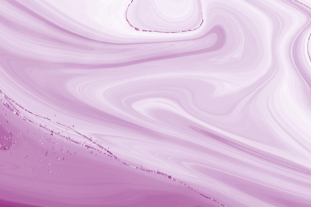 Marble abstract purple vector background. Graphic illustration of liquid swirl pattern background in violet color. Pink watercolor light ink texture design