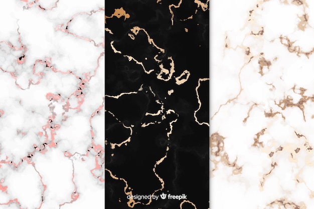 Vector marble background set