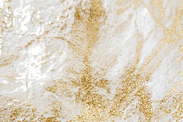 Marble background white and gold design vector