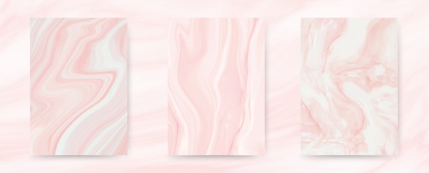 Marble pink pastel collection.