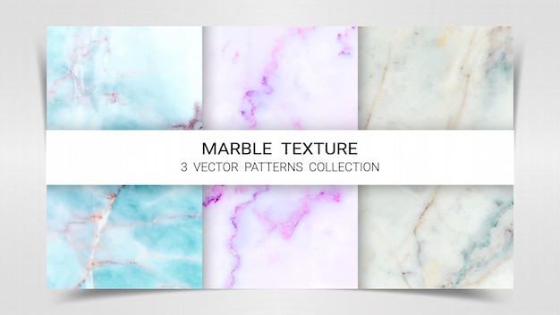 Vector marble premium set patterns collection template.