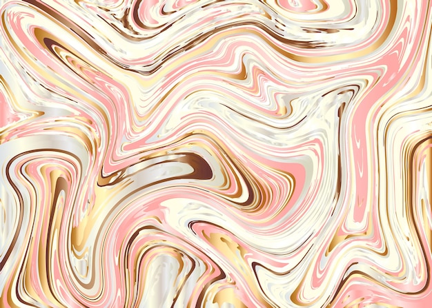 大理石のテクスチャ背景 液体の大理石のテクスチャの抽象的なデザイン 自然な水彩マーブリング パターン ベクトル図