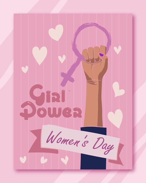 March 8 women international womens day girl power