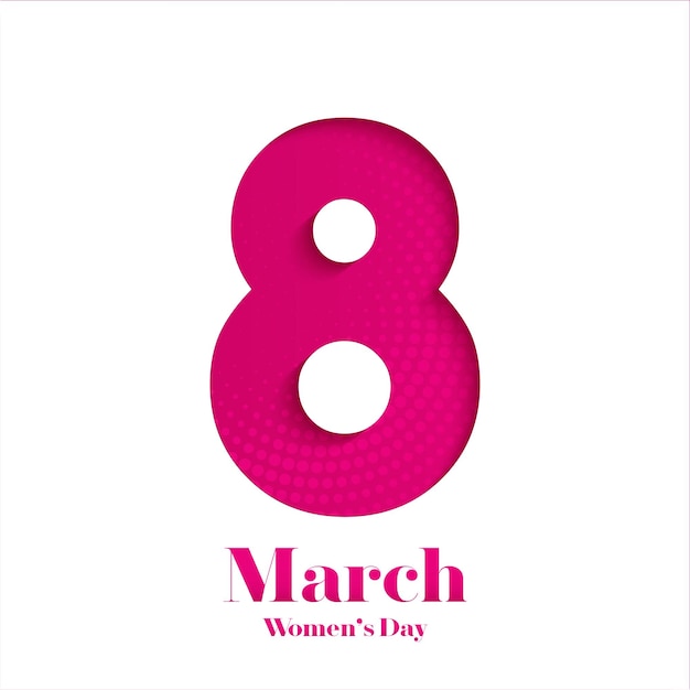 March 8 women's day design. Women's day vector concept design for international woman celebration.