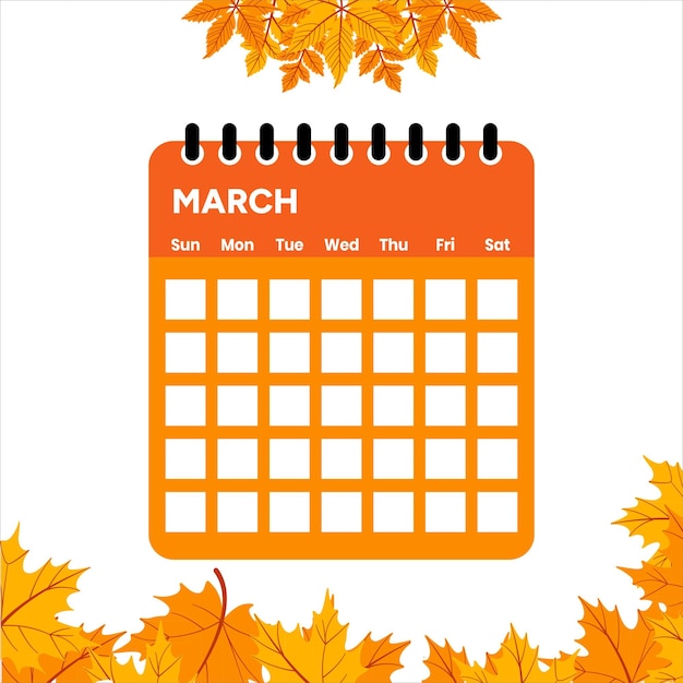 Calendario di marzo