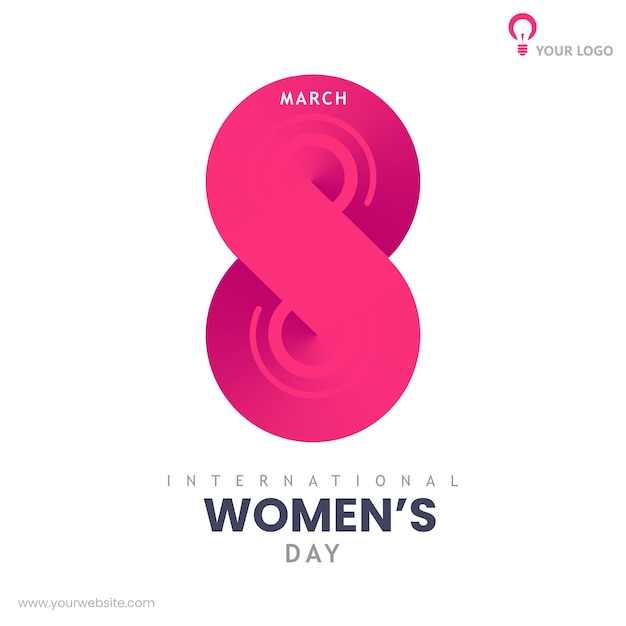 March international womens day poster concept