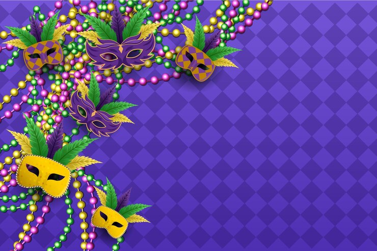 Vector mardi gras achtergrond met kopie ruimte vector ontwerp illustratie