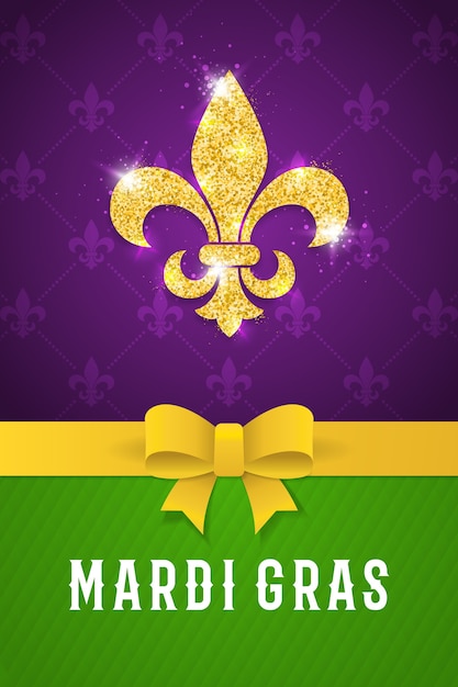 Vector mardi gras brochure.