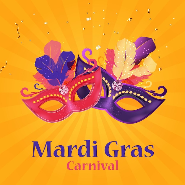 Mardi gras carnaval background