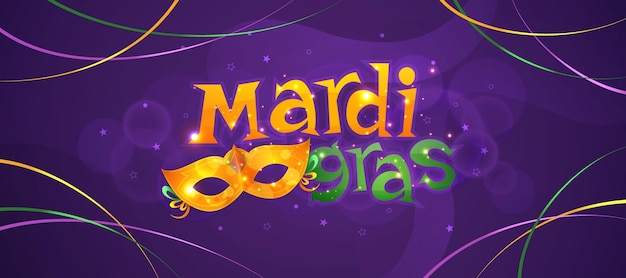 Vettore celebrazione del mardi gras